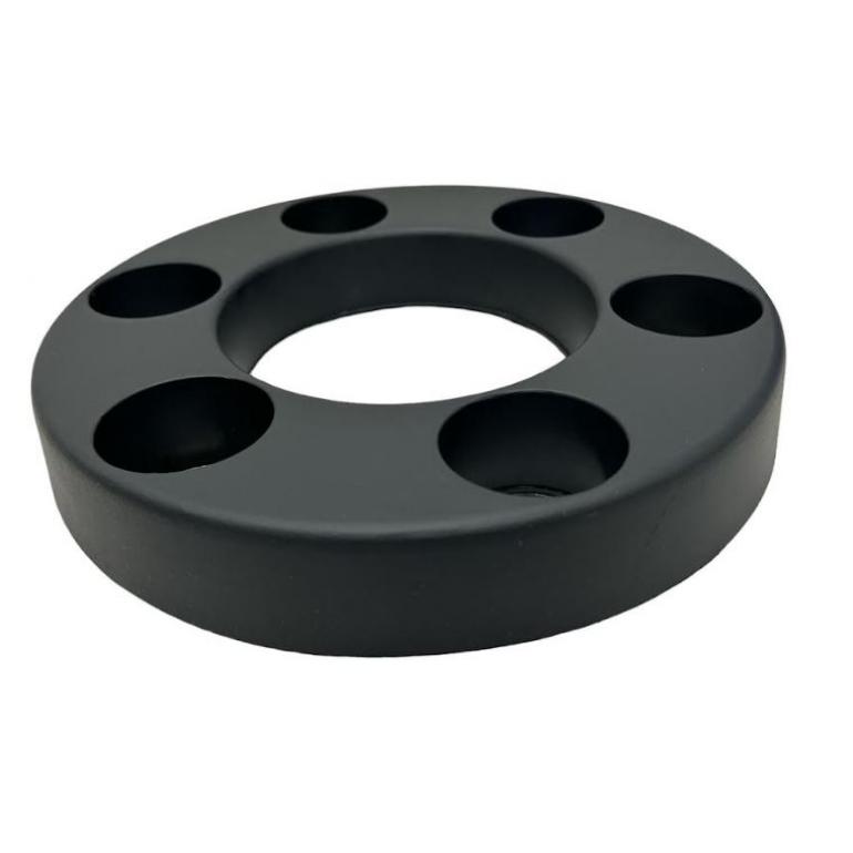 6 HOLE BLACK WHEEL NUT COVER FITS RH OR LH