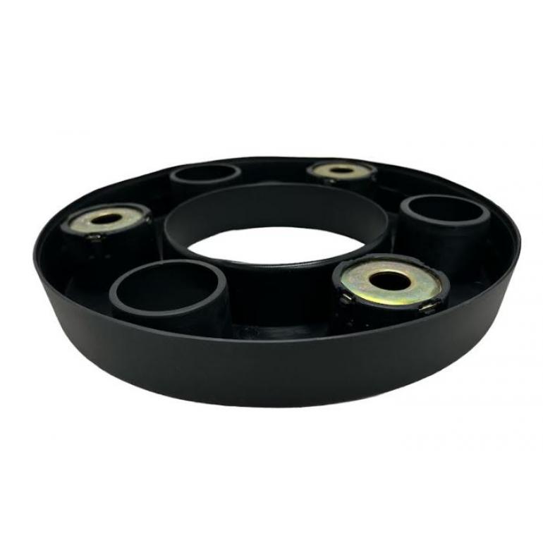 6 HOLE BLACK WHEEL NUT COVER FITS RH OR LH