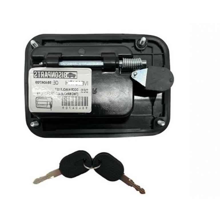 FRONT OUTER DOOR HANDLE & LOCK PASSENGER SIDE LH