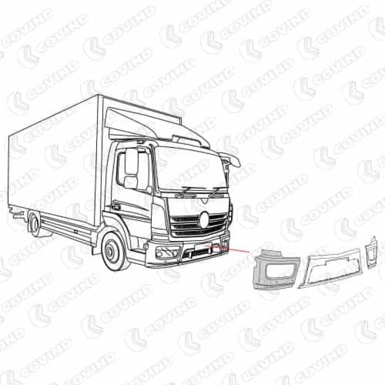 FRONT 'HIGH BUMPER CORNER DRIVER SIDE RH