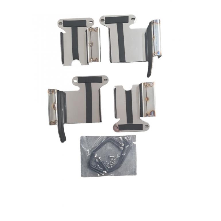 STAINLESS STEEL MIRROR GUARD SET RH & LH (PAIR)