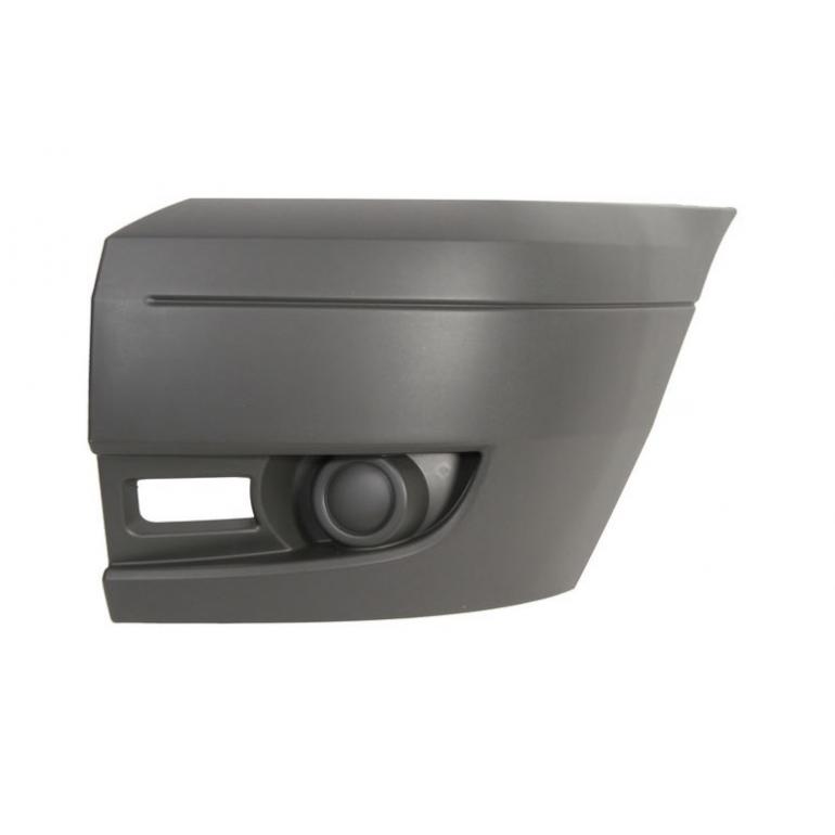 DARK GREY FRONT BUMPER ASSEMBLY WITHOUT FOG LAMP HOLES