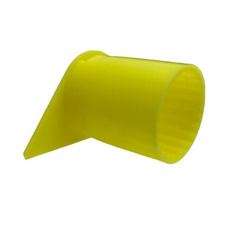 27MM SOLID YELLOW 'BARREL LONG REACH WHEEL NUT COVERS (PKT 40)