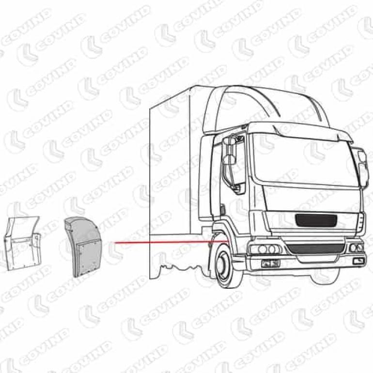 CAB REAR DROPWING SECTION DRIVER SIDE RH