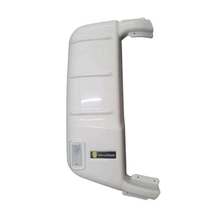 WHITE SUPER STRONG MIRROR GUARD SET RH & LH (PAIR)