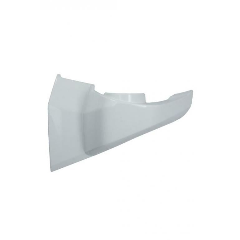 WHITE MIRROR ARM LOWER COVER PASSENGER SIDE LH