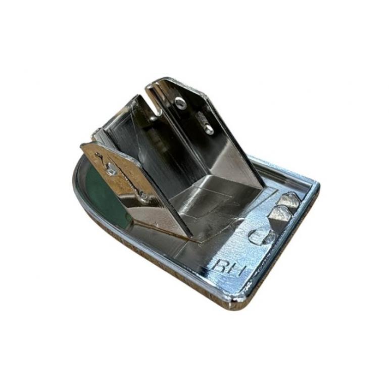 CHROME COATED BUMPER CAP WITH HEADLAMP WASH DRIVER SIDE RH