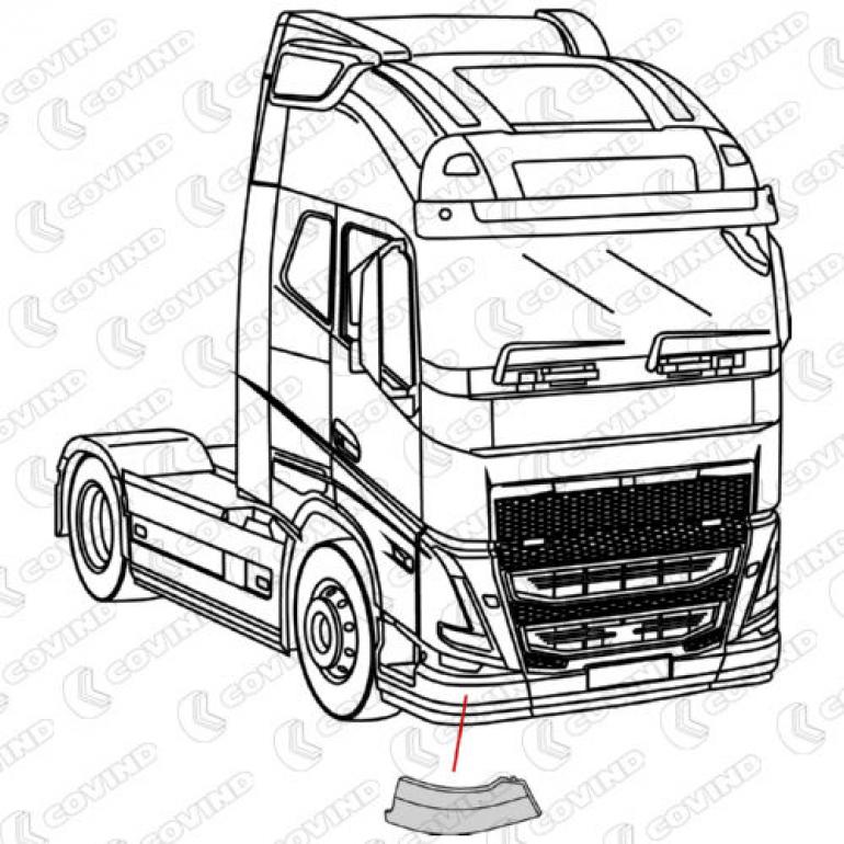 SMOOTH PLASTIC BUMPER CORNER DRIVER SIDE RH