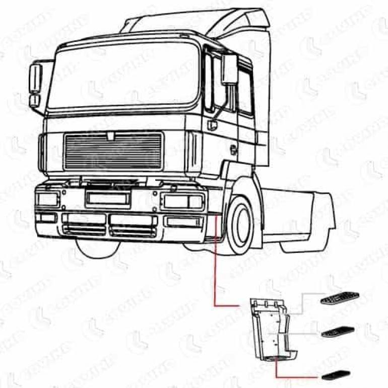 STEP LOWER TREAD PLATE FITS RH OR LH