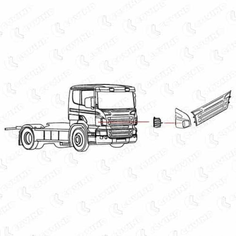 INNER CORNER PANEL DEFLECTOR DRIVER SIDE RH