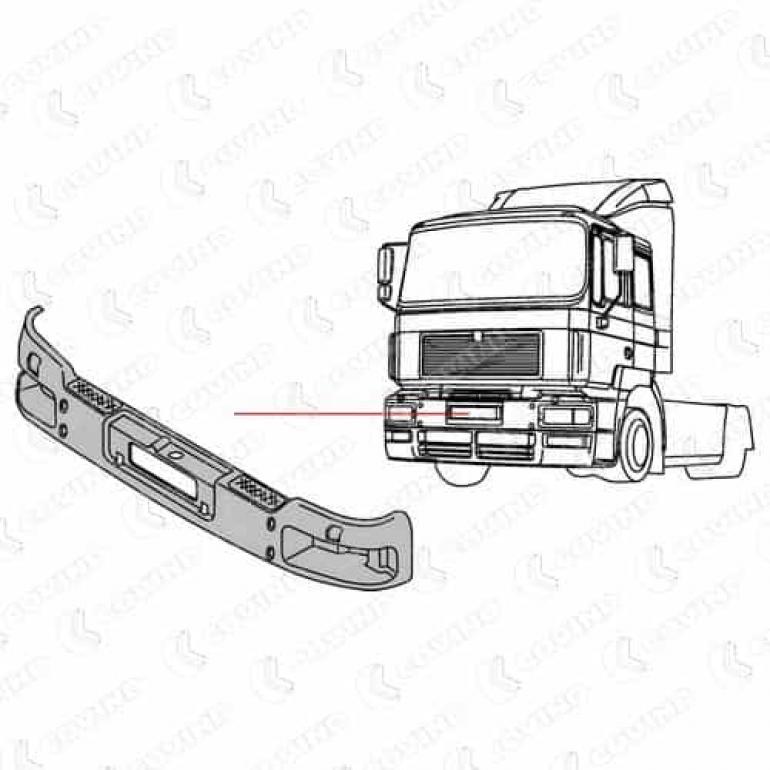 FRONT BUMPER WITH FOG LAMP HOLES