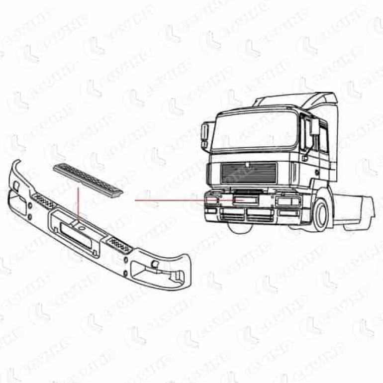 FRONT BUMPER TREAD PLATE