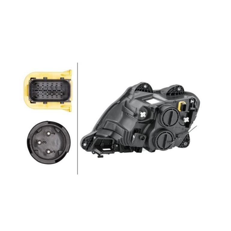 ELECTRIC ADJUST HEADLAMP C/W LED DTRL DRIVER SIDE RH