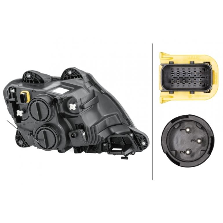ELECTRIC ADJUST HEADLAMP C/W LED DTRL PASSENGER SIDE LH