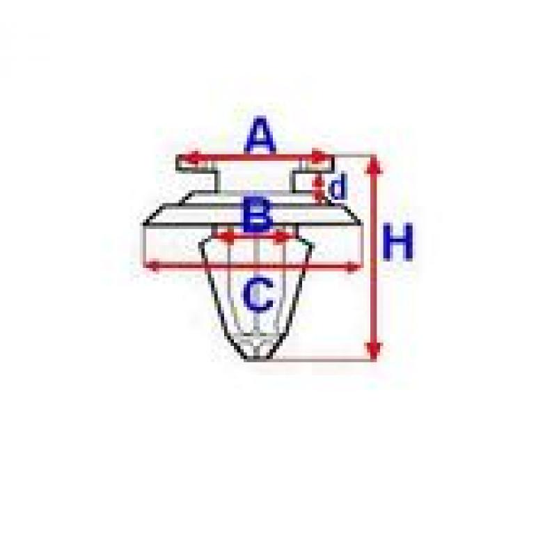 SIDE MOULDING PANEL MOUNTING CLIPS (PKT 10)
