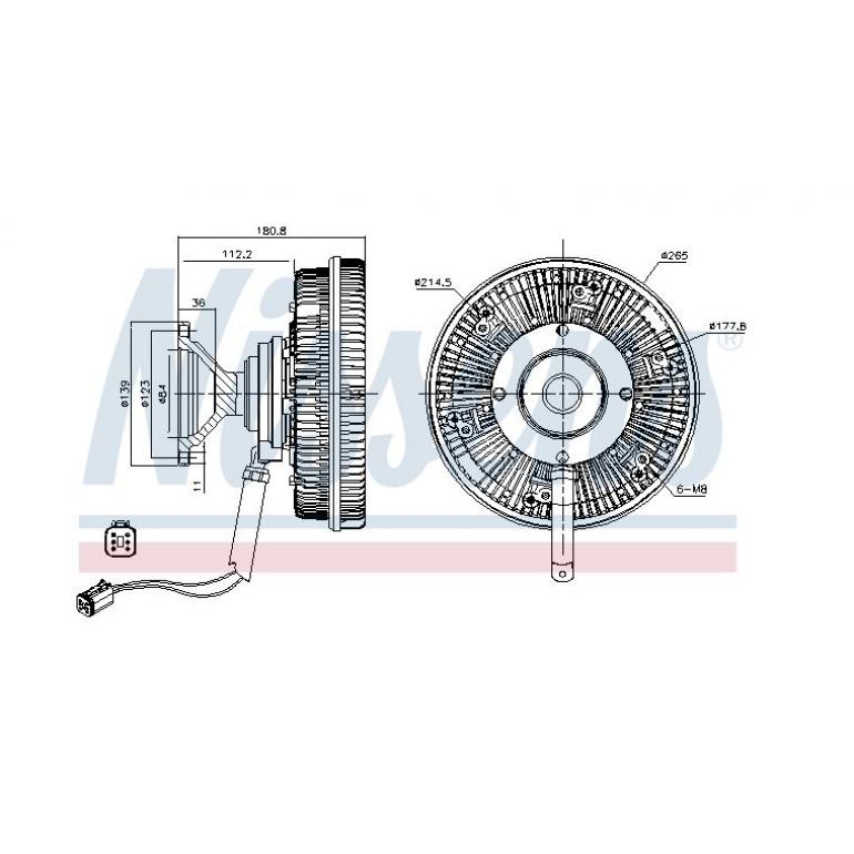 VISCOUS FAN CLUTCH HUB