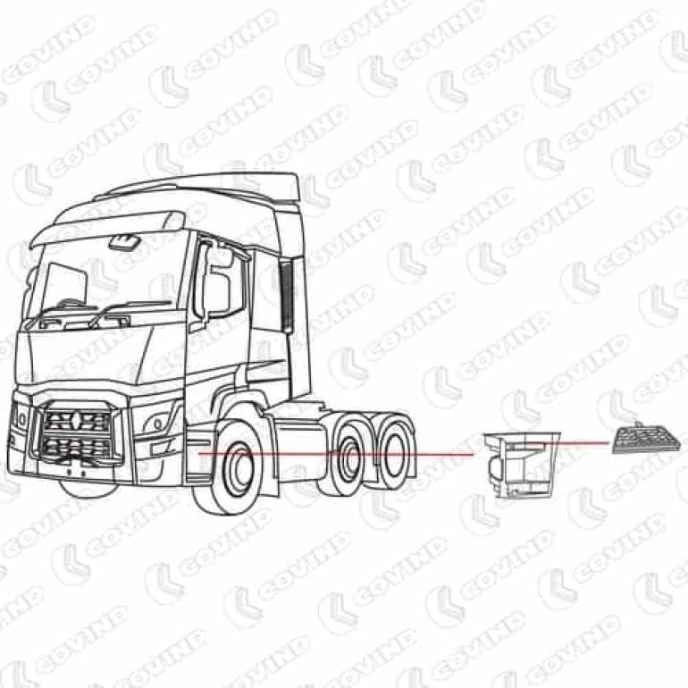 LOWER STEP UPPER TREAD PLATE FITS RH OR LH