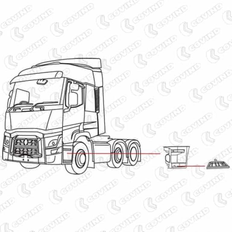 LOWER STEP LOWER TREAD PLATE FITS RH OR LH