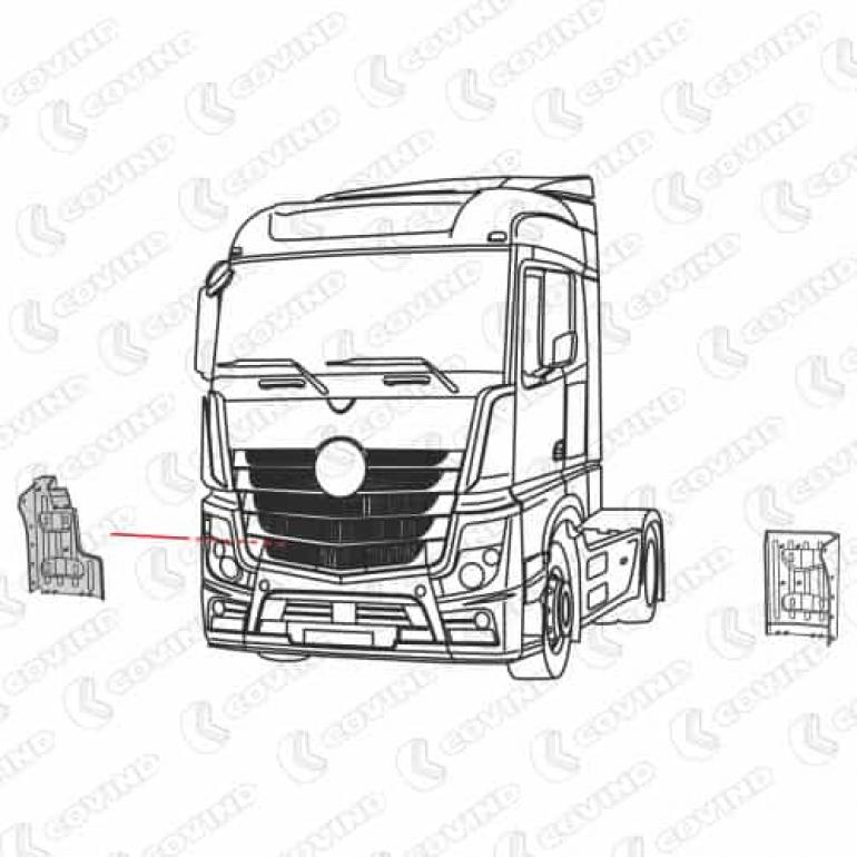 CAB REAR DROPWING DRIVER SIDE RH