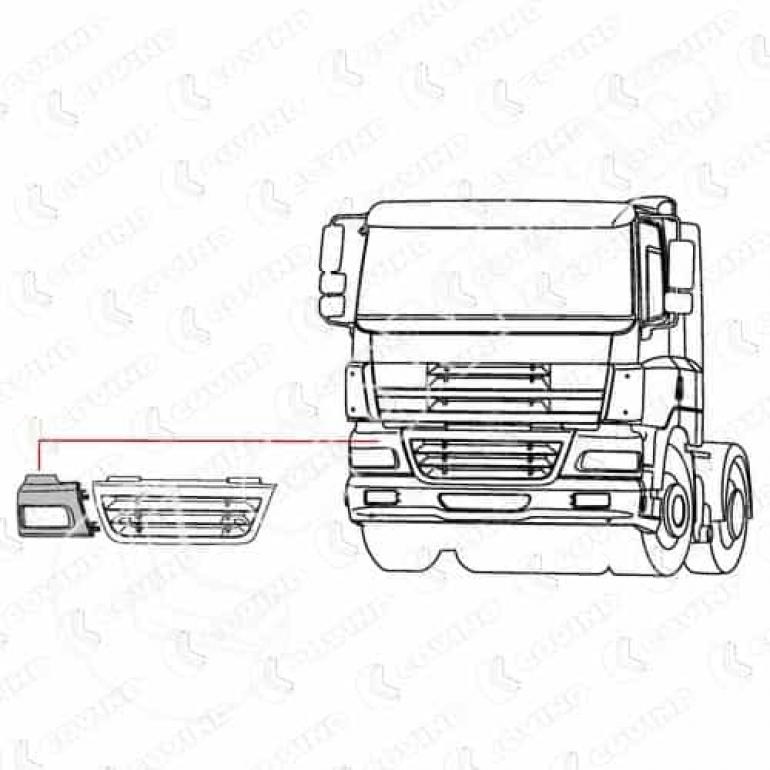 HEADLAMP SURROUND PANEL DRIVER SIDE RH