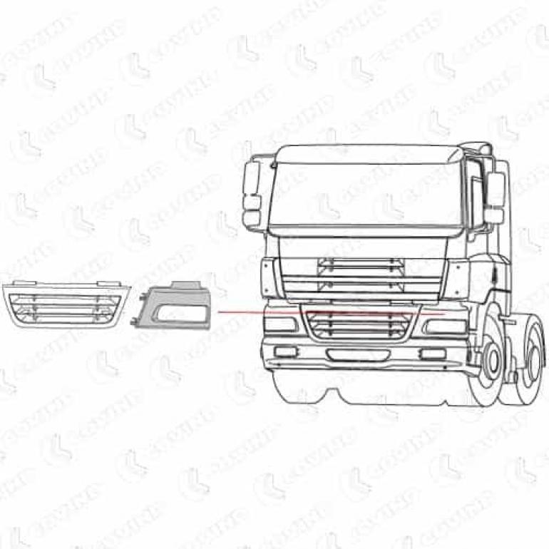HEADLAMP SURROUND PANEL PASSENGER SIDE LH