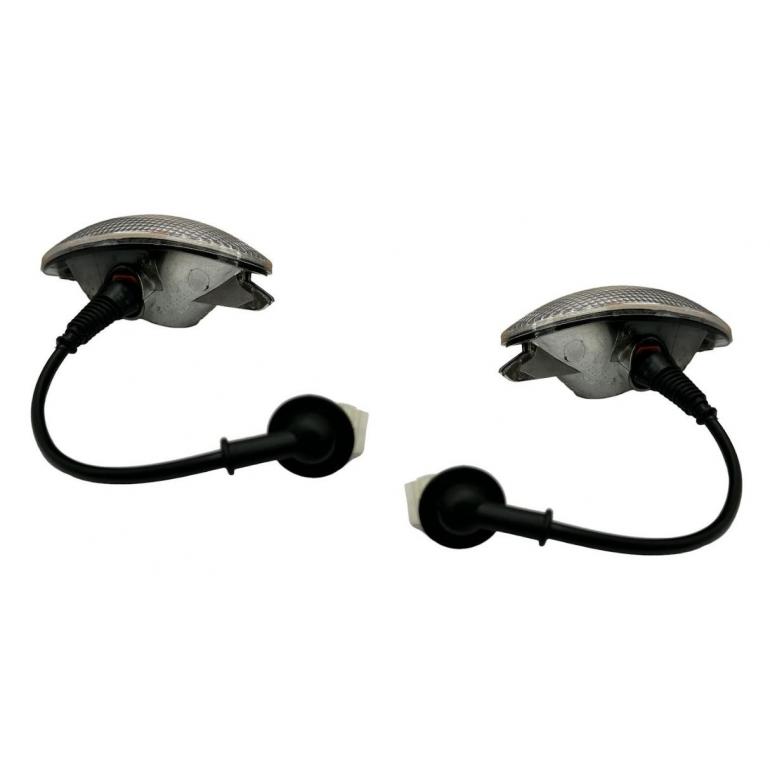CLEAR ROOF MARKER LAMPS C/W SQUARE PLUG RH & LH