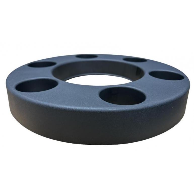 DARK GREY 6 HOLE WHEEL NUT COVER FITS RH OR LH