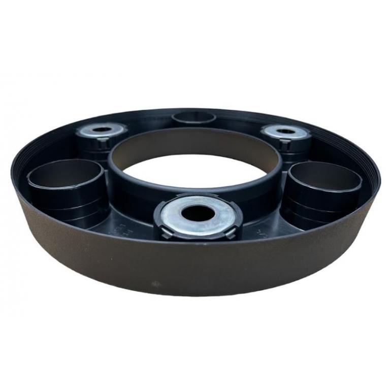DARK GREY 6 HOLE WHEEL NUT COVER FITS RH OR LH