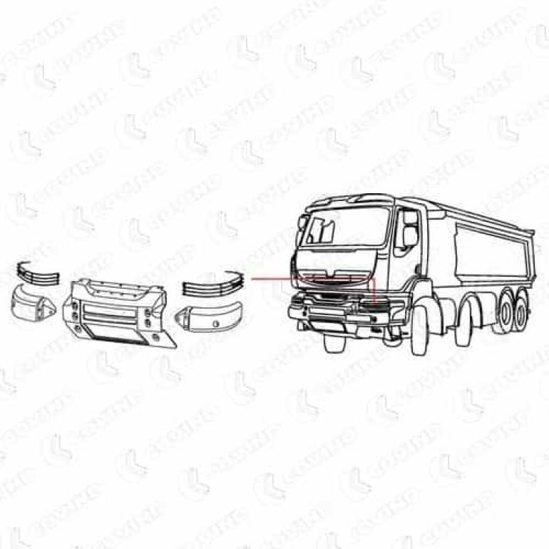 HEADLAMP PROTECTION GUARD PASSENGER SIDE LH