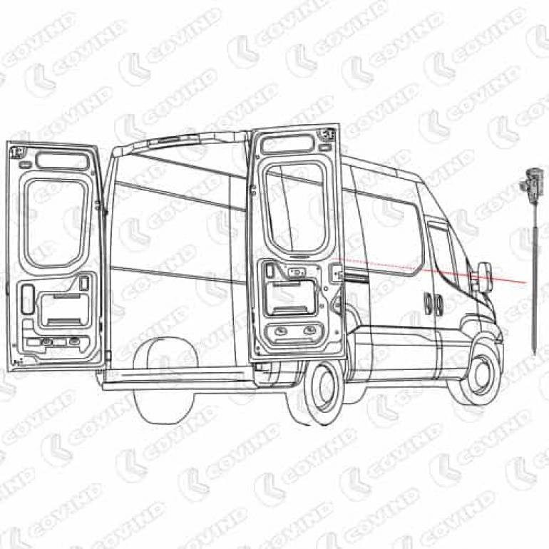 REAR UPPER DOOR LOCK ASSEMBLY DRIVER SIDE RH