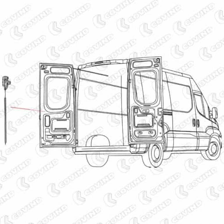 REAR UPPER DOOR LOCK ASSEMBLY PASSENGER SIDE LH
