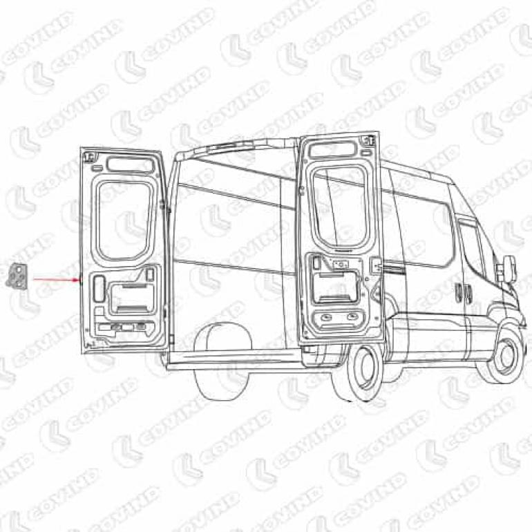 REAR DOOR LOCK STRIKER