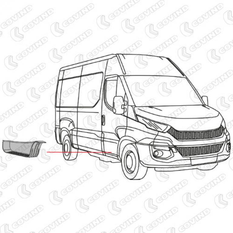 LOWER STEP SURROUND DRIVER SIDE RH