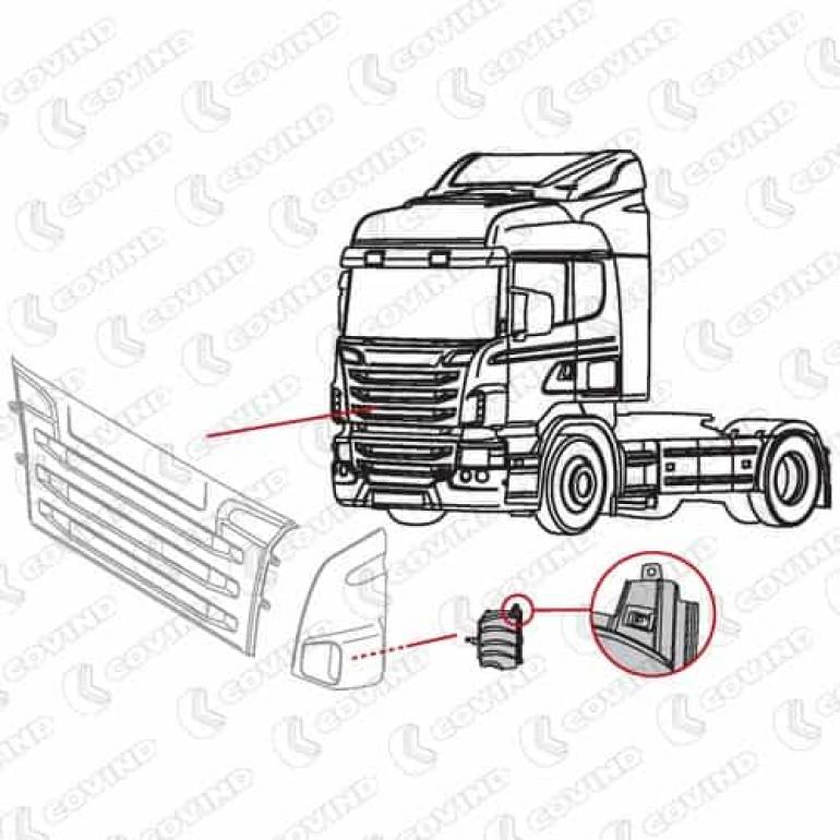 INNER CORNER PANEL DEFLECTOR PASSENGER SIDE LH