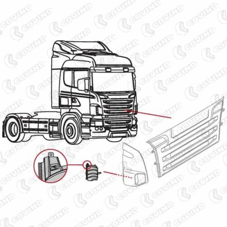 INNER CORNER PANEL DEFLECTOR DRIVER SIDE RH