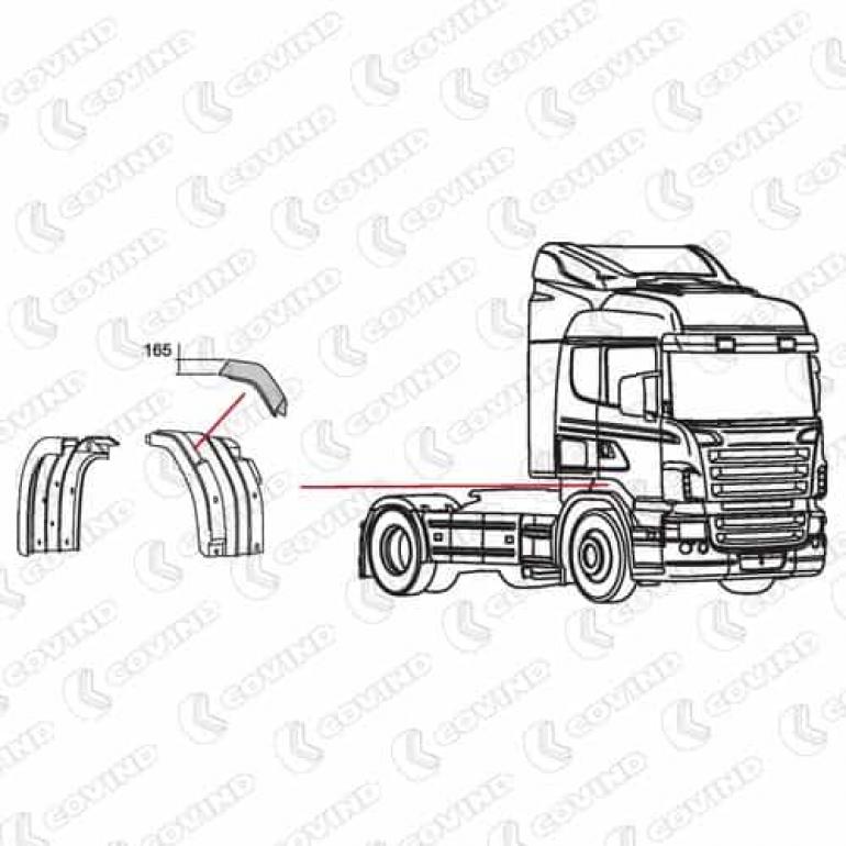 FRONT DROPWING EXTENSION DRIVER SIDE RH
