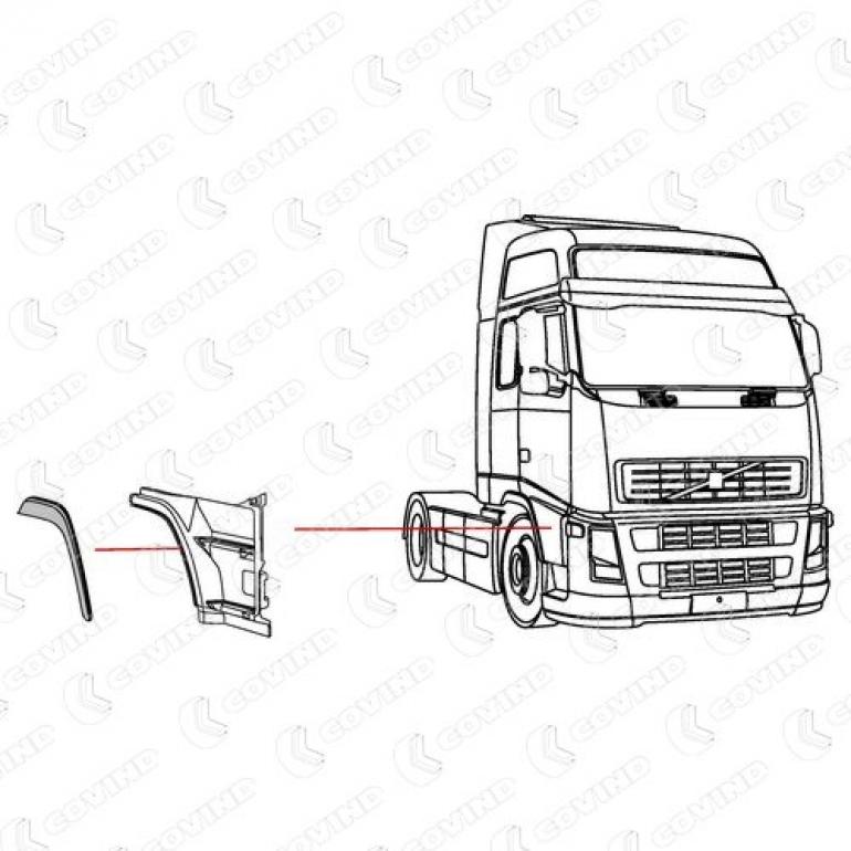 STEPWING ARCH EXTENSION PANEL DRIVER SIDE RH