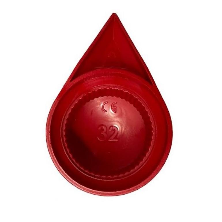 32MM RED 'DUSTITE WHEEL NUT INDICATOR COVER (EACH)