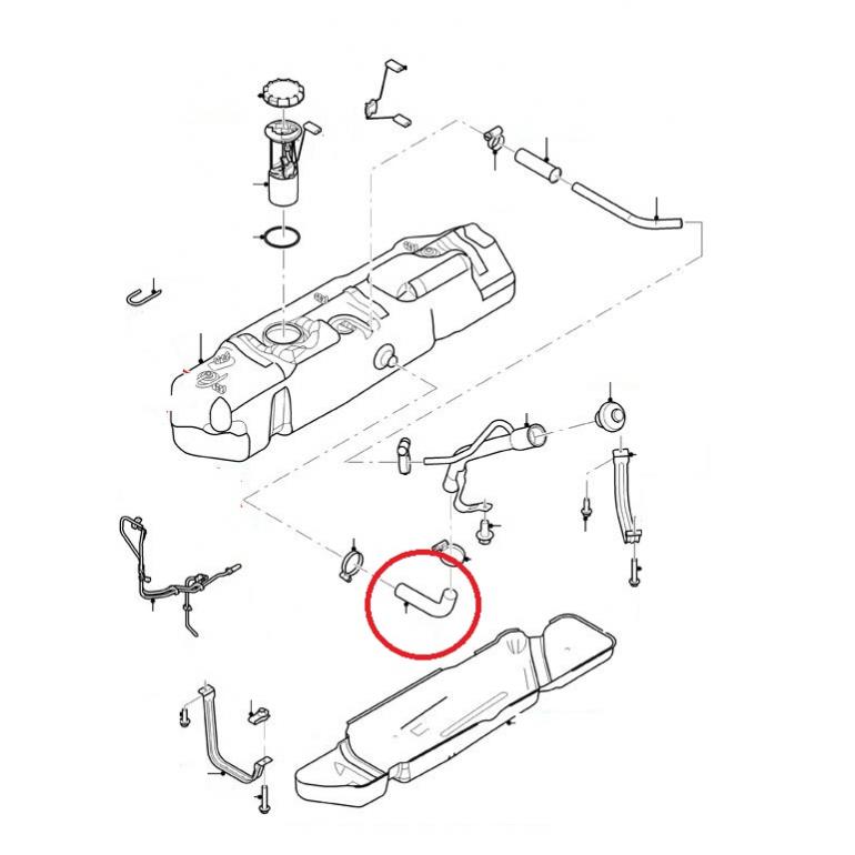 FUEL TANK FILLER HOSE 