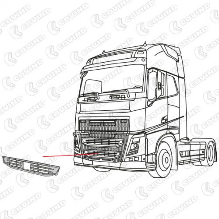 LOWER GRILLE PANEL LOWER GRILLE STEP