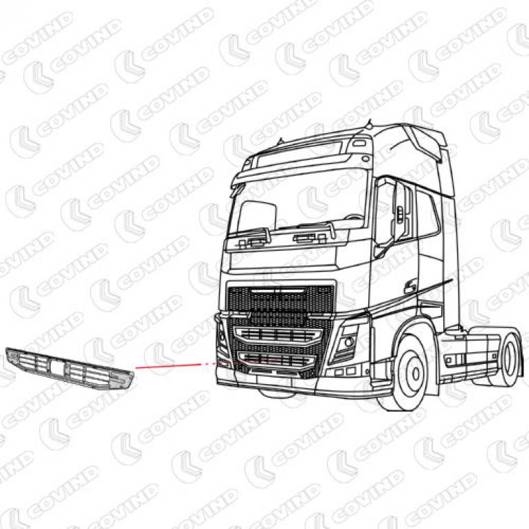 METAL LOWER GRILLE PANEL LOWER GRILLE STEP
