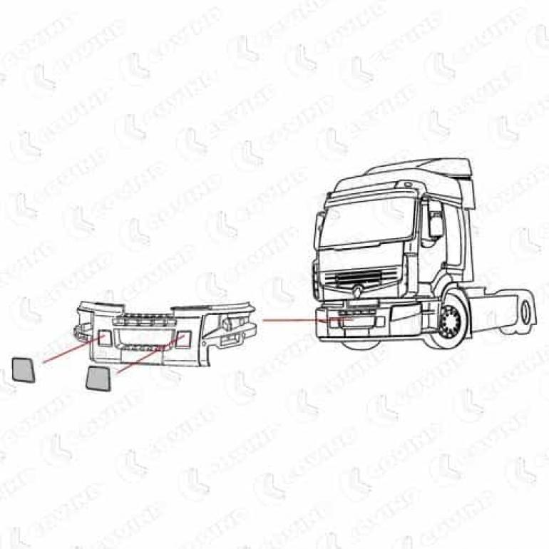 FRONT BUMPER CENTRE BLANING COVER