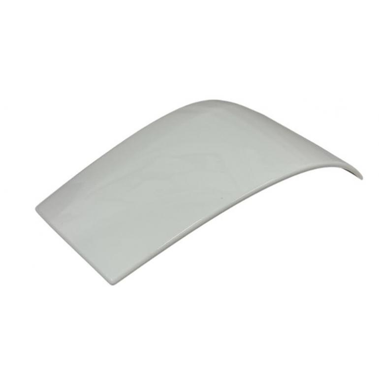 PAINTED WHITE FRONT BUMPER CORNER DRIVER SIDE RH