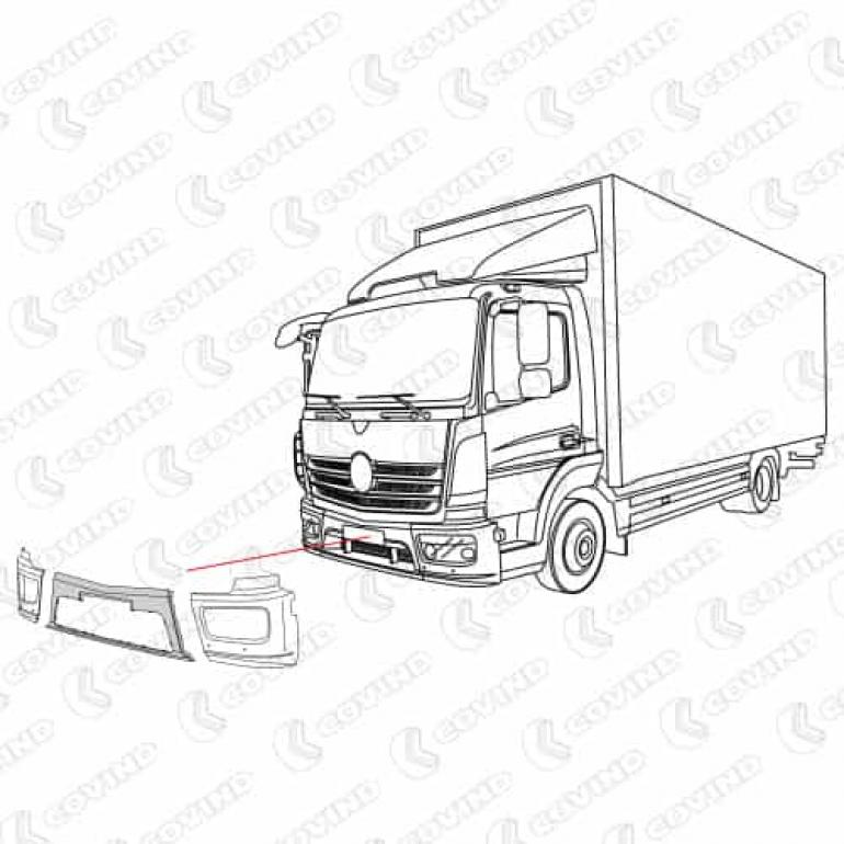 FRONT BUMPER CENTRE SURROUND PANEL