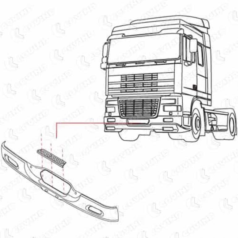 FRONT BUMPER TREAD PLATE