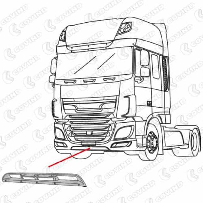 FRONT BUMPER LOWER CENTRE PANEL
