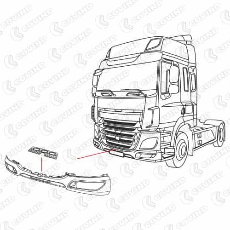 FRONT BUMPER STEP TREAD PLATE