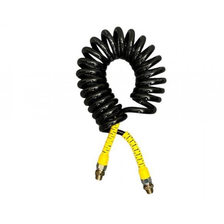 ANTI-KINK AIR COIL YELLOW TAILS 4M 2xM16