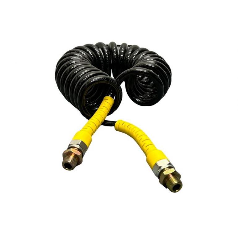 ANTI-KINK AIR COIL YELLOW TAILS 4M 2xM16