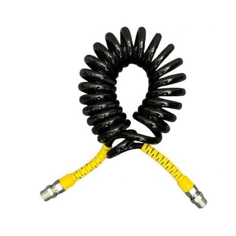 ANTI-KINK AIR COIL YELLOW TAILS 4M 2x1/2"BSP